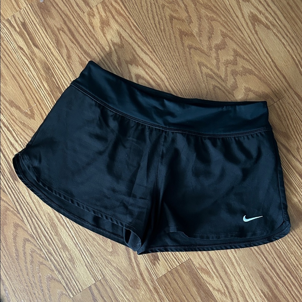 Nike Black Swoosh Running Shorts Women's size M